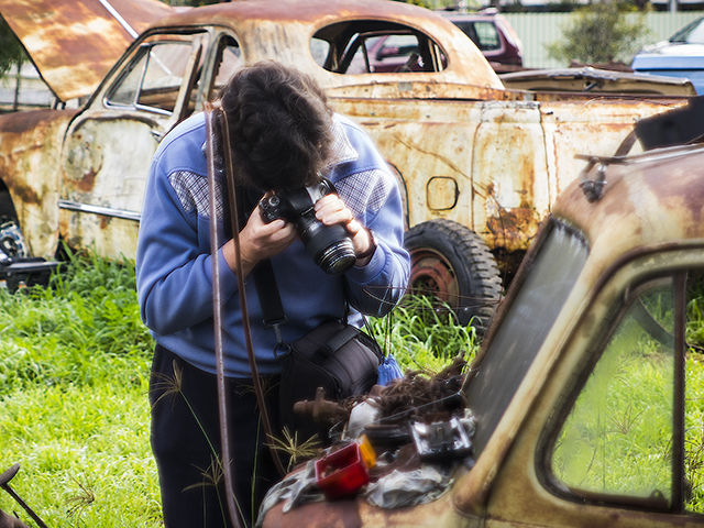 Jill taking her shotPhotography by David Willis